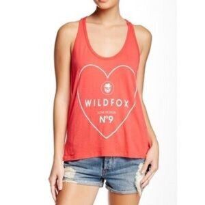 Wildfox Love Potion No 9 Boy Tank Top - Lipstick Pink Legally Blonde